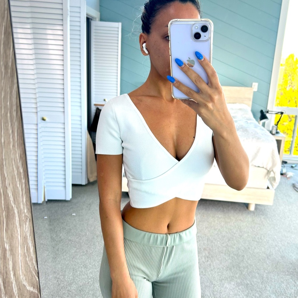 Babaton white crop top